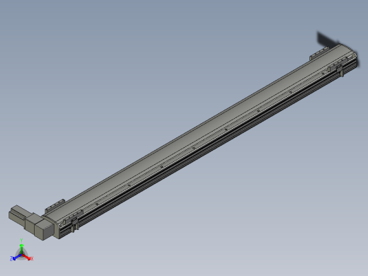 直线模组WG-LHB12-S1600-R(B)设计图纸