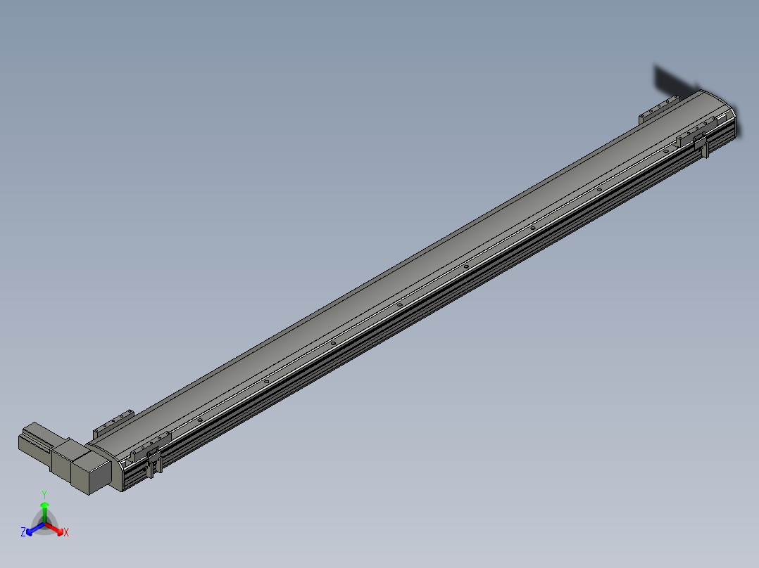 直线模组WG-LHB12-S1600-R(B)设计图纸正等轴测图