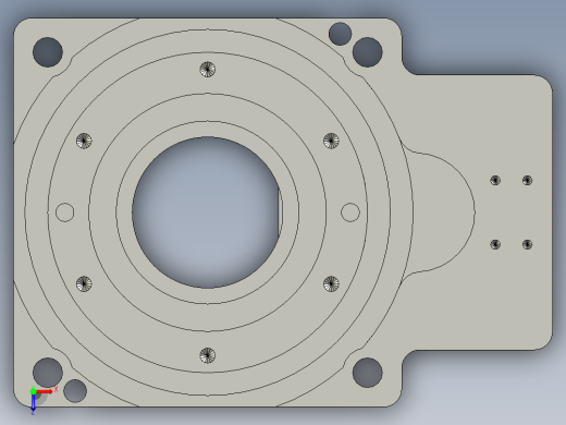 中空旋转平台KFN85-5模型(8-26 38.1-2 4-4.5-47.14-47.14)俯视缩略图
