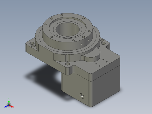 中空旋转平台KFN85-5模型(8-26 38.1-2 4-4.5-47.14-47.14)正等轴测缩略图