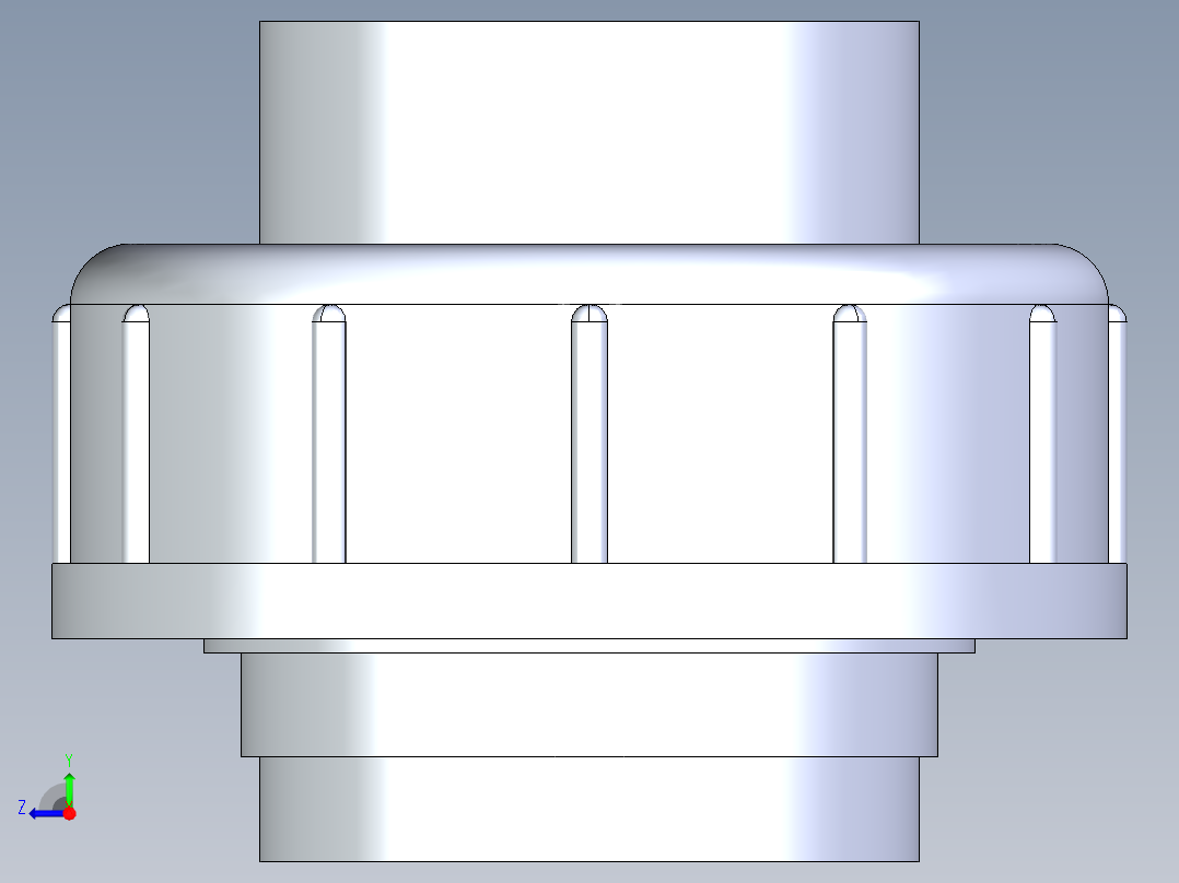 聚氯乙烯配件30-Sch80_Union T375_FPTxFPT_898-375-012_1.25in右视图