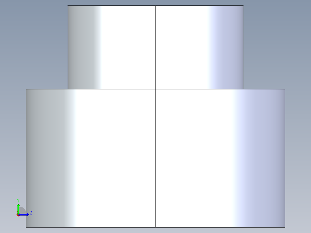 聚氯乙烯配件13-Sch80_ReducerCoupling_FPTxFPT_830-167_1.25in x 0.75in左视图