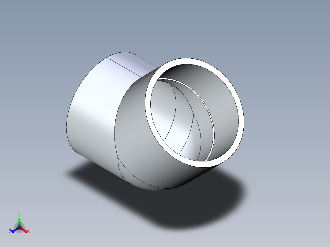 CPVC管件08-Sch80_45Elbow_SxS_9817-080 _8in主视图