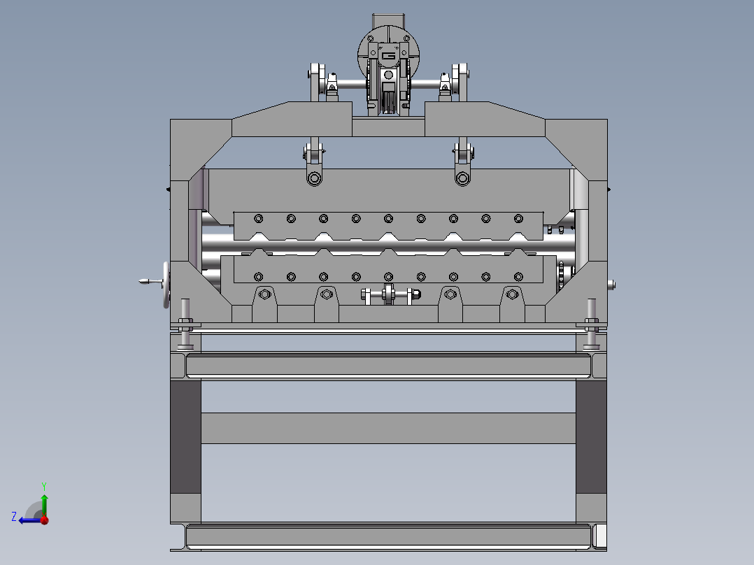 屋面板成型机、屋顶板辊成型机右视图