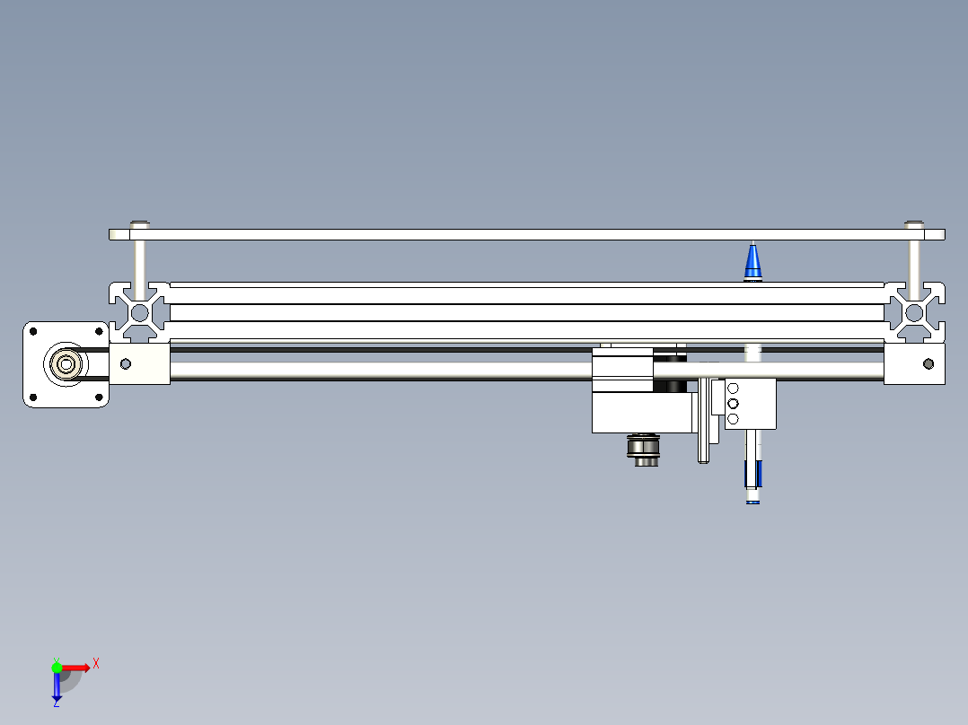 自动写字机模型俯视图
