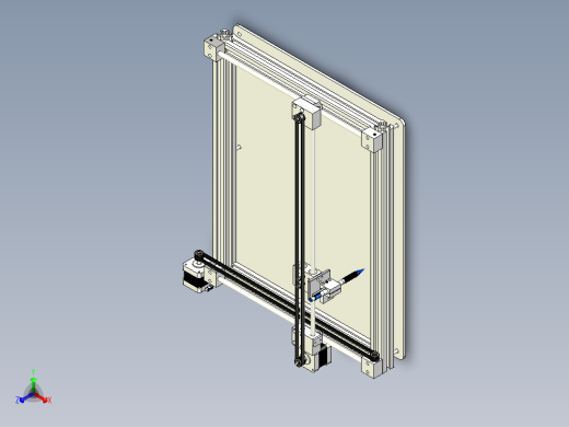 自动写字机模型正等轴测缩略图