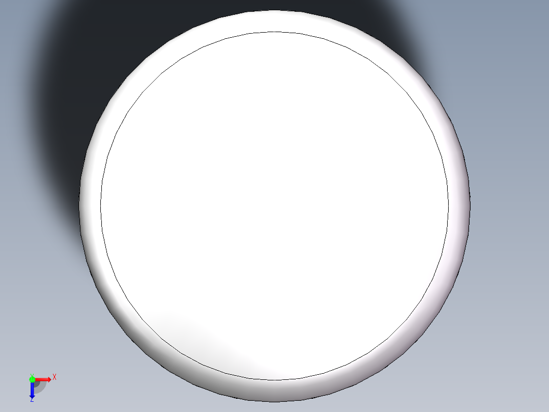 THB碟形封头DN1500俯视图