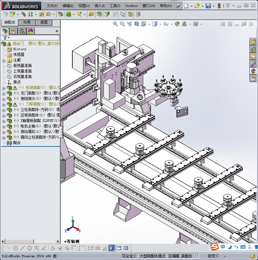 组装门的机械设备