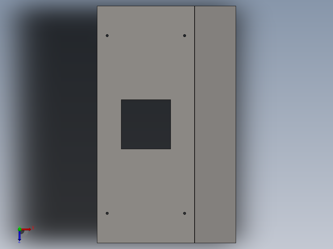 厨房油烟机、厨房天篷俯视图