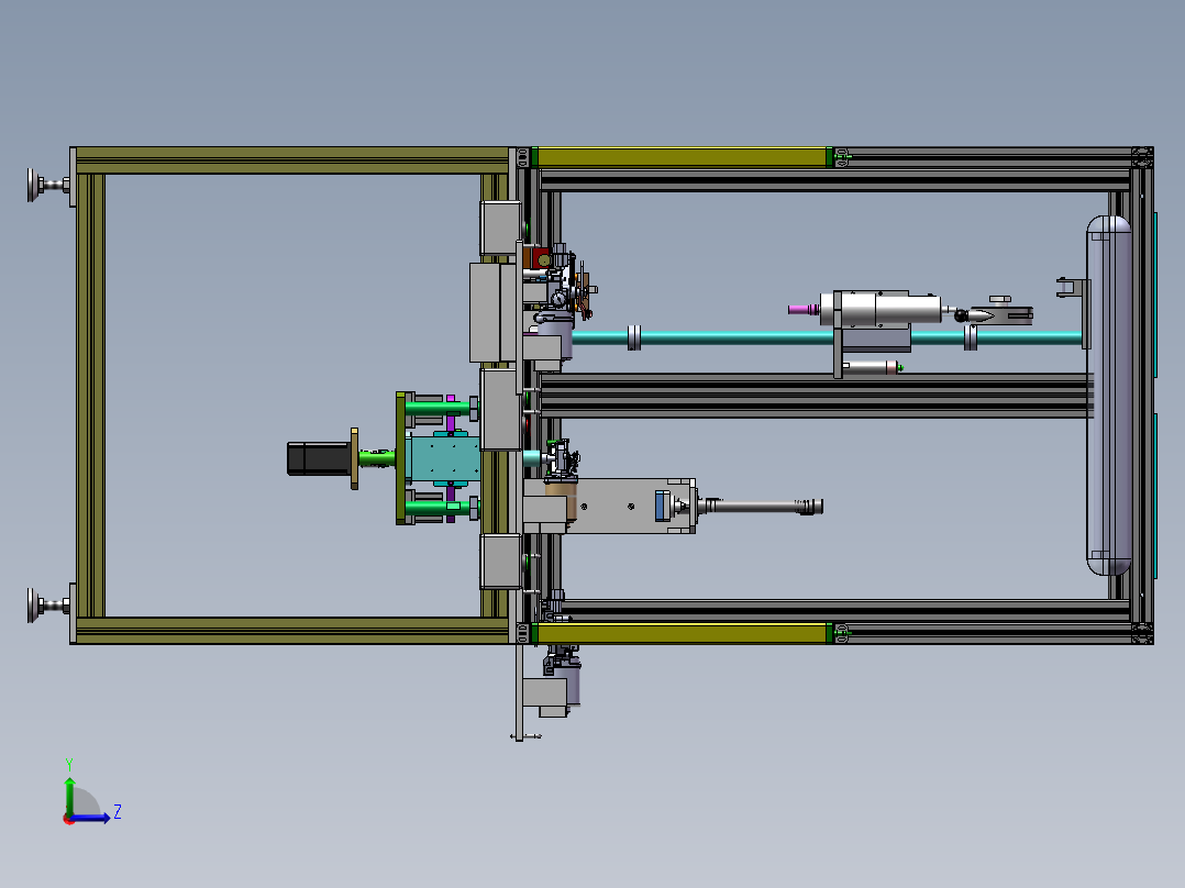 螺母自动锁紧机左视图