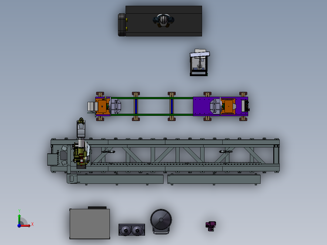 焊接机械手与变位机调试模拟sw18前视图