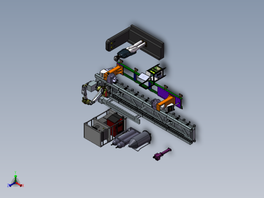 焊接机械手与变位机调试模拟sw18正等轴测缩略图