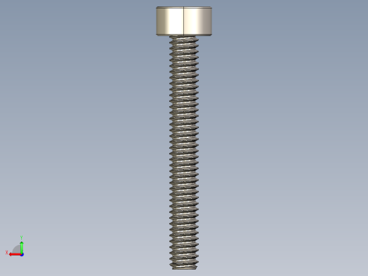 Screw_DIN_912_M2x16F_A2.STEP公制内六角螺钉后视缩略图