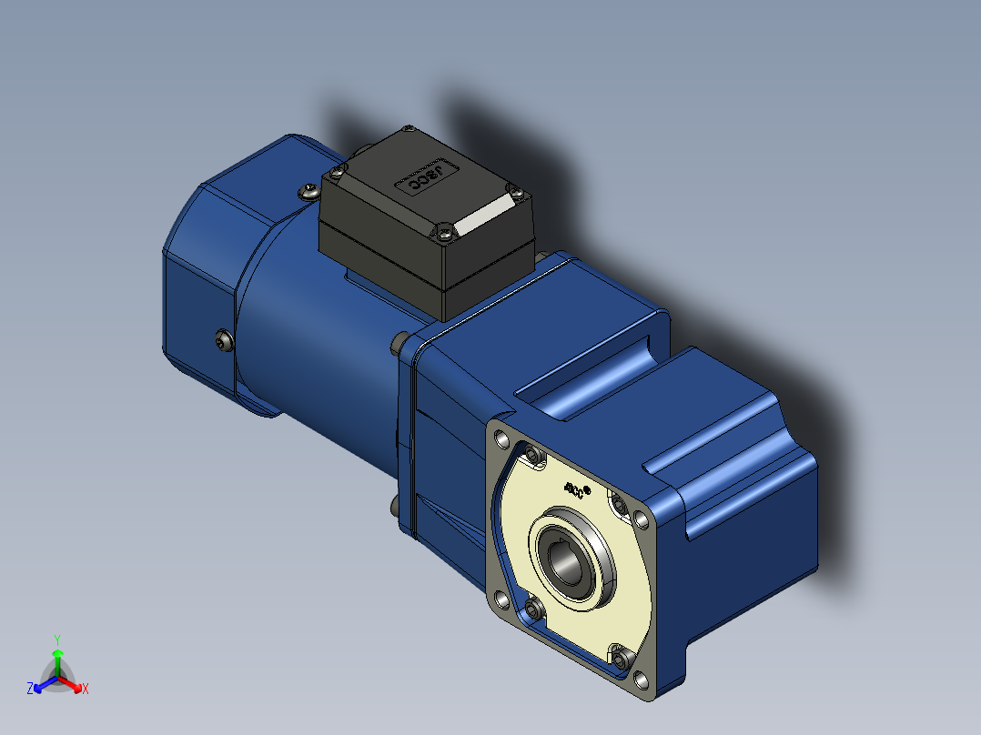 YT系列调速电机-60yt03-180正等轴测图