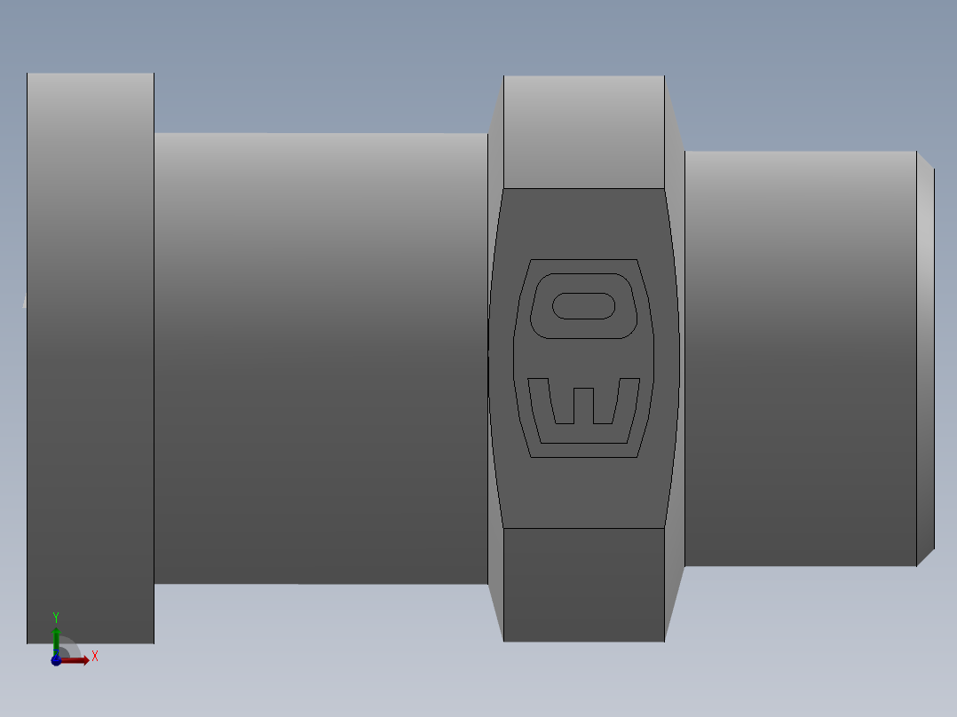 法兰接头、1CFL-22-08前视图