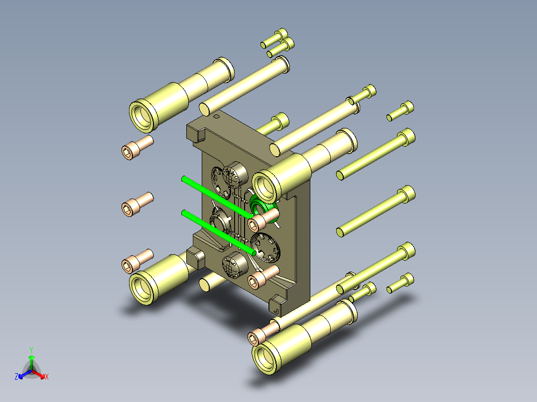一款量产的美容仪模具