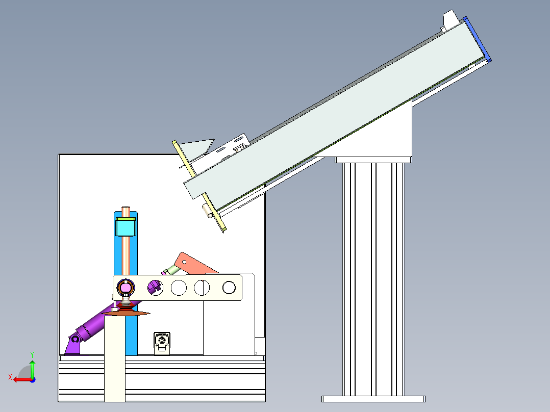 翻转40度连杆后视图