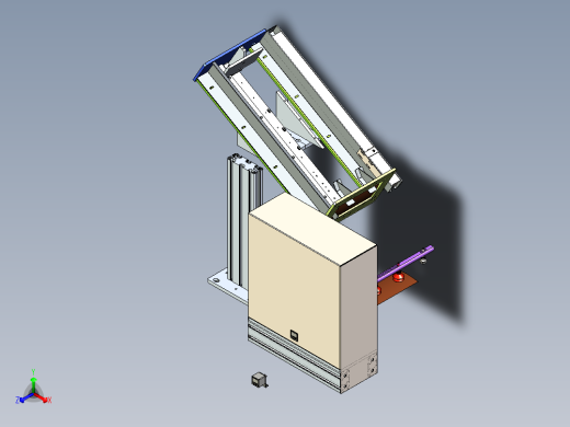 翻转40度连杆正等轴测缩略图