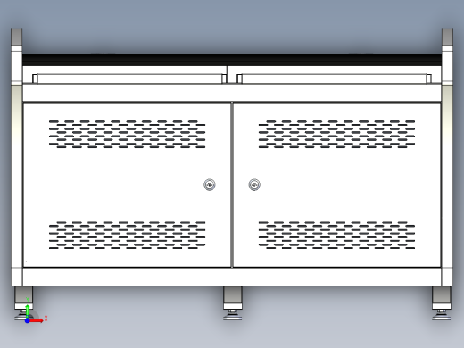 豪华钢木操作台前视缩略图
