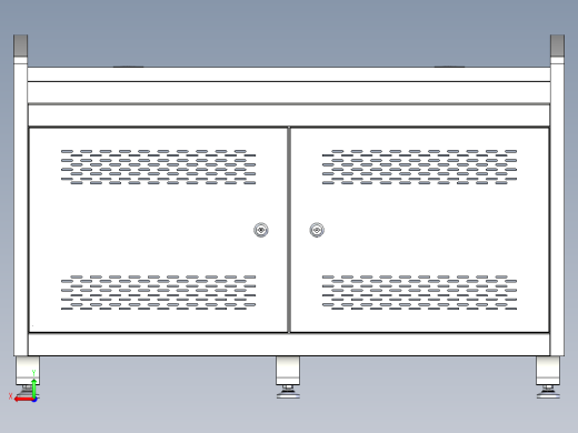 豪华钢木操作台后视缩略图