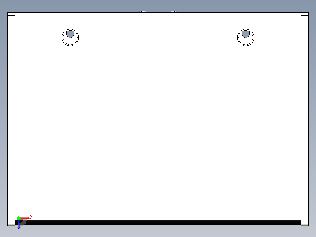 豪华钢木操作台俯视图