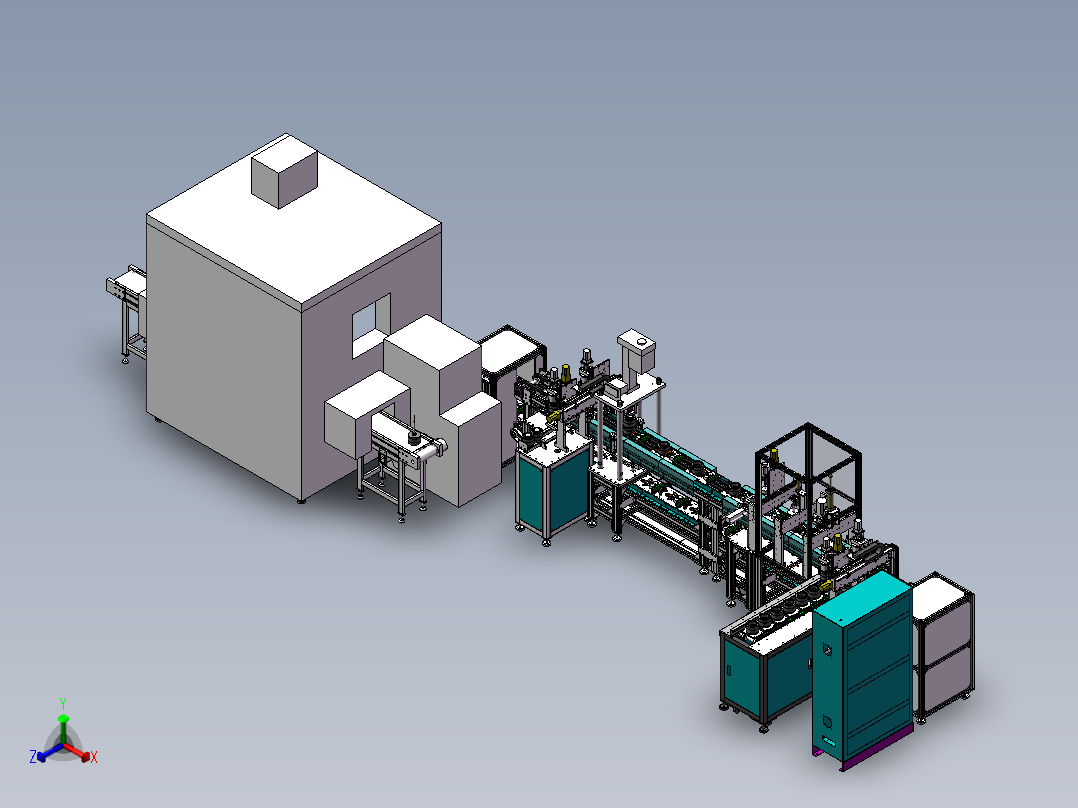 RP大功率塑封电机组装加工线自动化线体