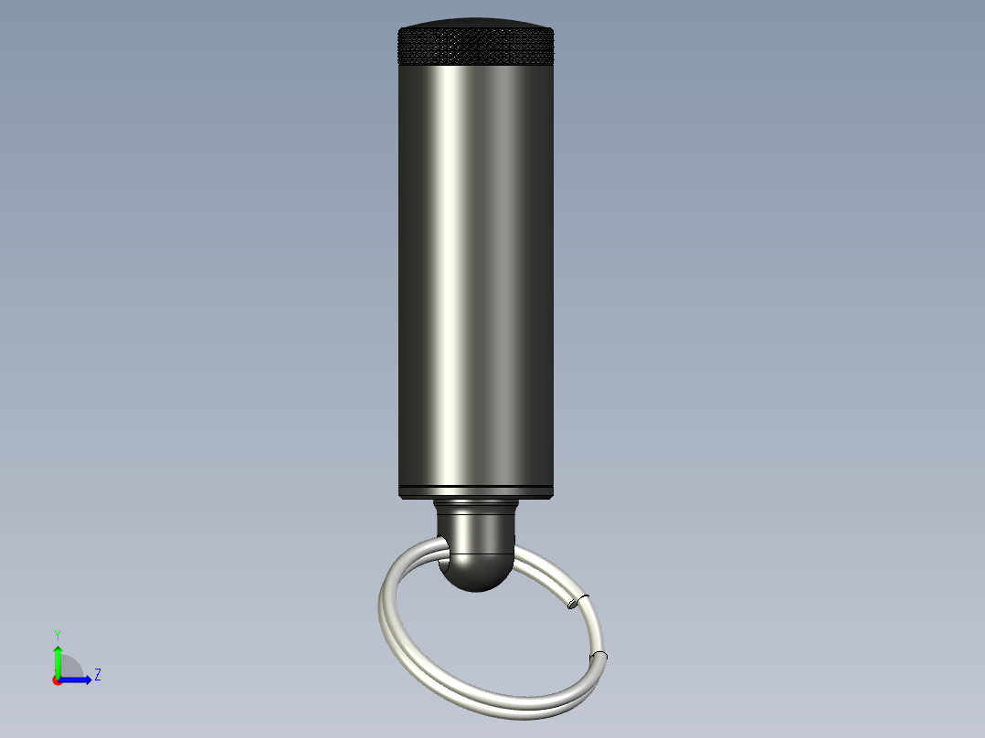 手枪左轮冲锋枪老式狙击步枪设计3D图纸pen-gun-suppressor-1 1 STP左视图
