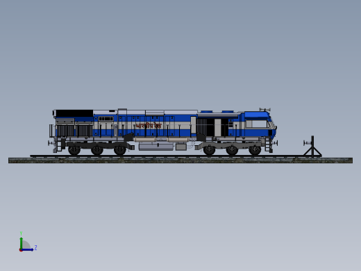 火车机车列车locomotive-engine-4831-模型格式为 sw左视缩略图