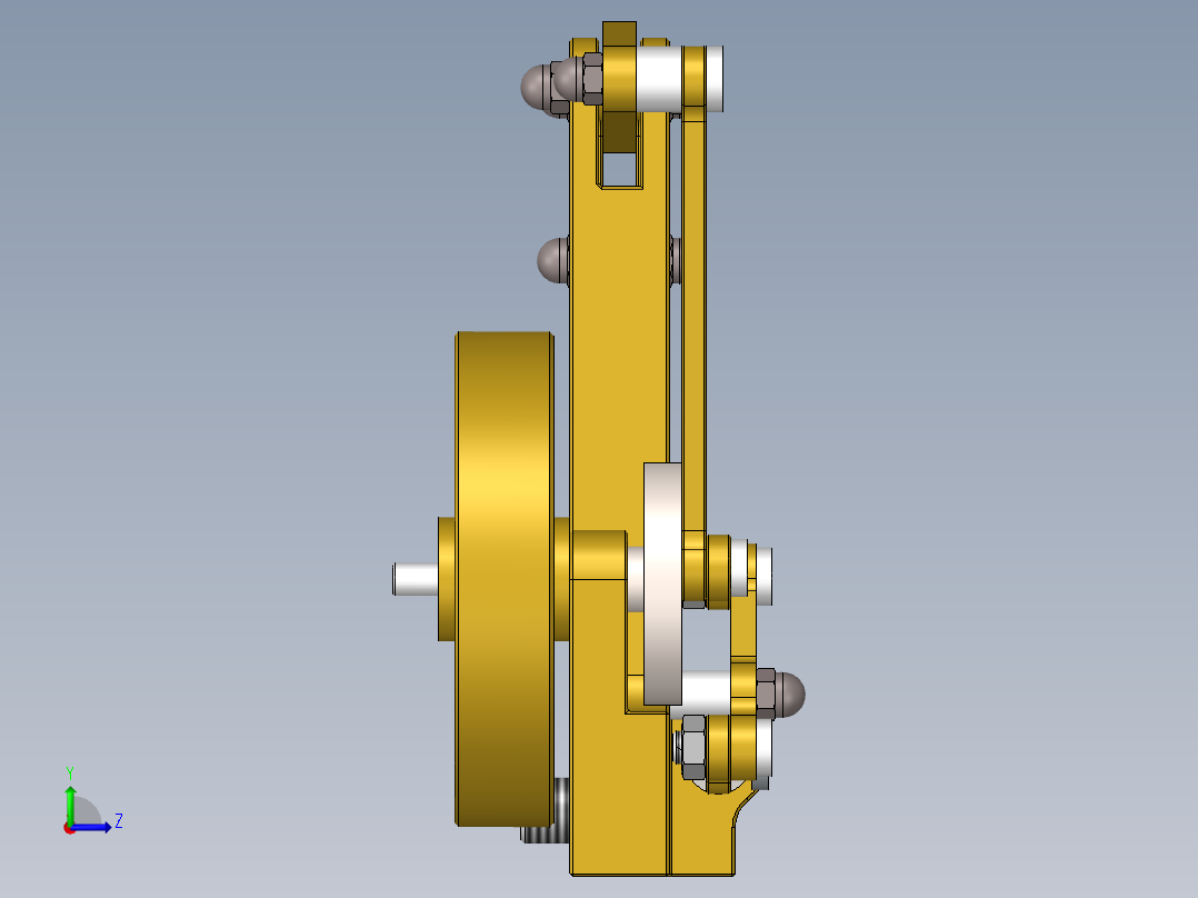 蒸汽机sa-2-205-1838-模型格式为 sw左视图