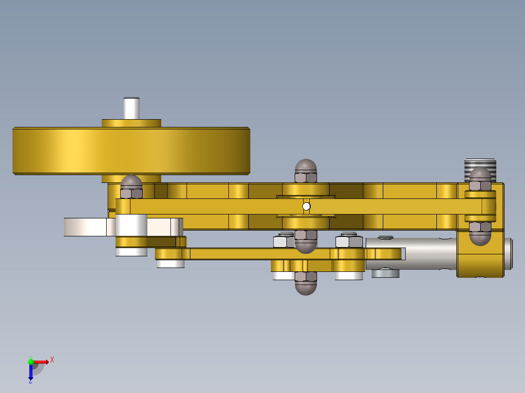 蒸汽机sa-2-205-1838-模型格式为 sw俯视图