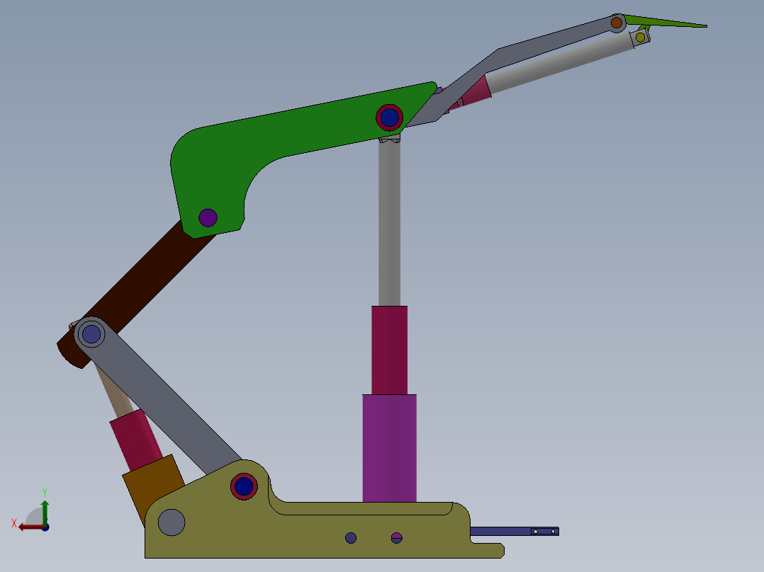 采煤液压升降工作台设计（支撑掩护式液压支架含三维SW模型）+CAD图+说明书后视图