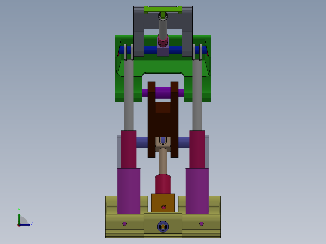采煤液压升降工作台设计（支撑掩护式液压支架含三维SW模型）+CAD图+说明书左视图