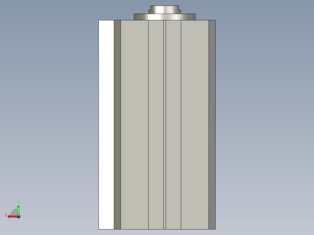 sda50x100-s气缸后视图