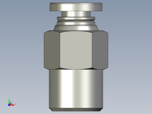 电磁阀接头PC401前视缩略图