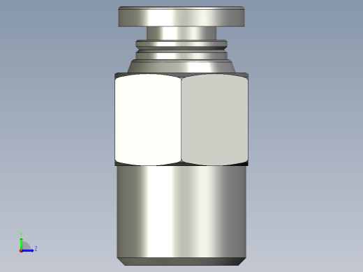 电磁阀接头PC401左视缩略图