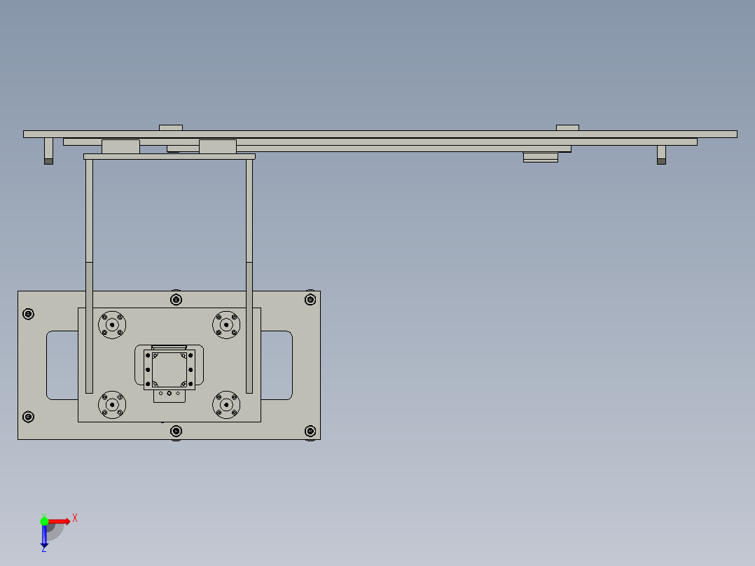送料装置-横-60-AB俯视图