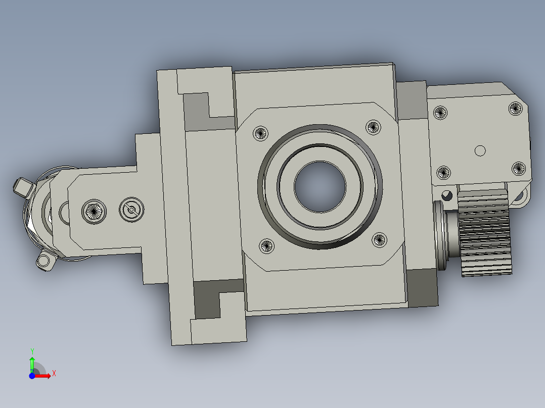 压轴承部分左前视图