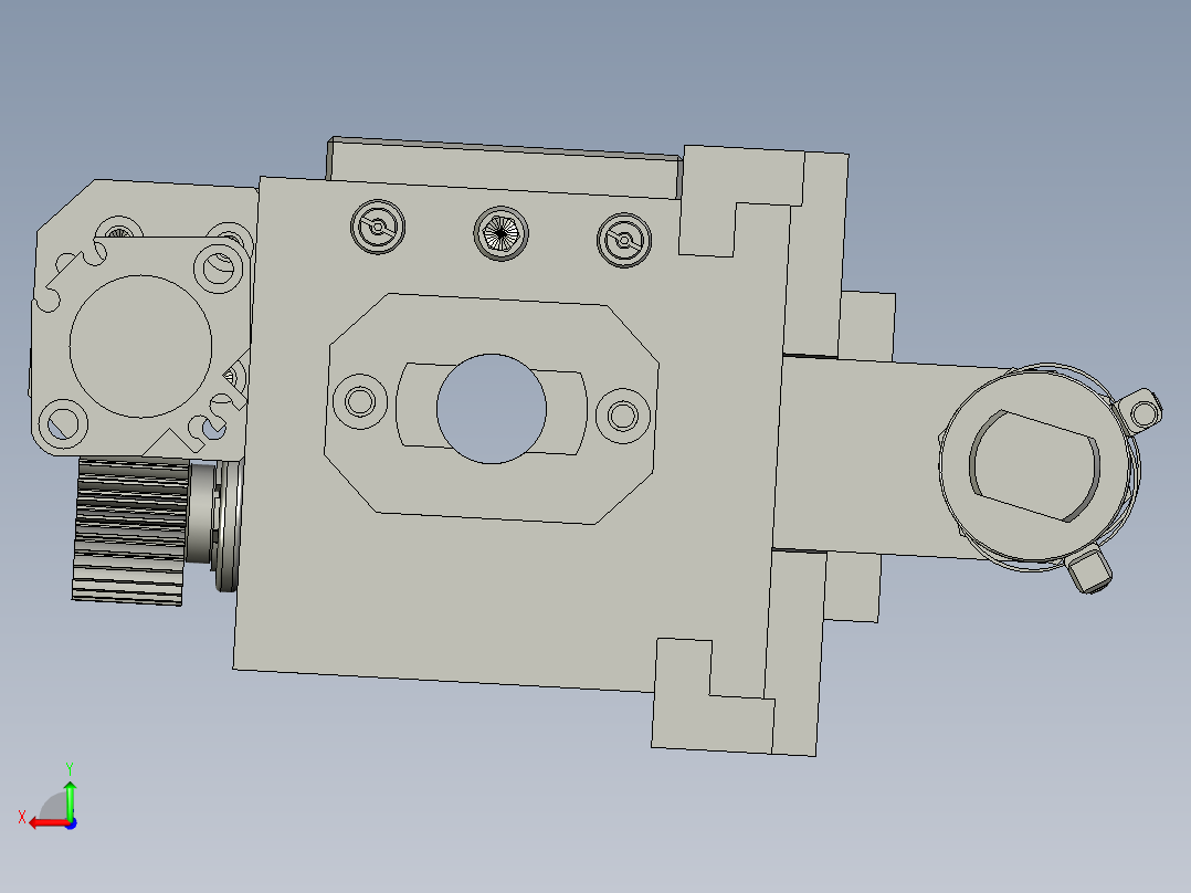 压轴承部分左后视图