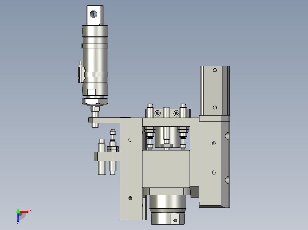 压轴承部分左俯视图