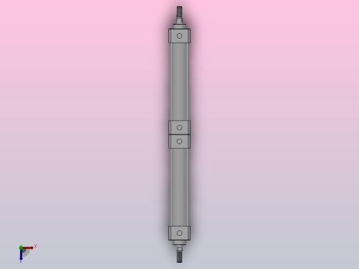 普通型多位气缸[XQGBP-32×100]俯视缩略图