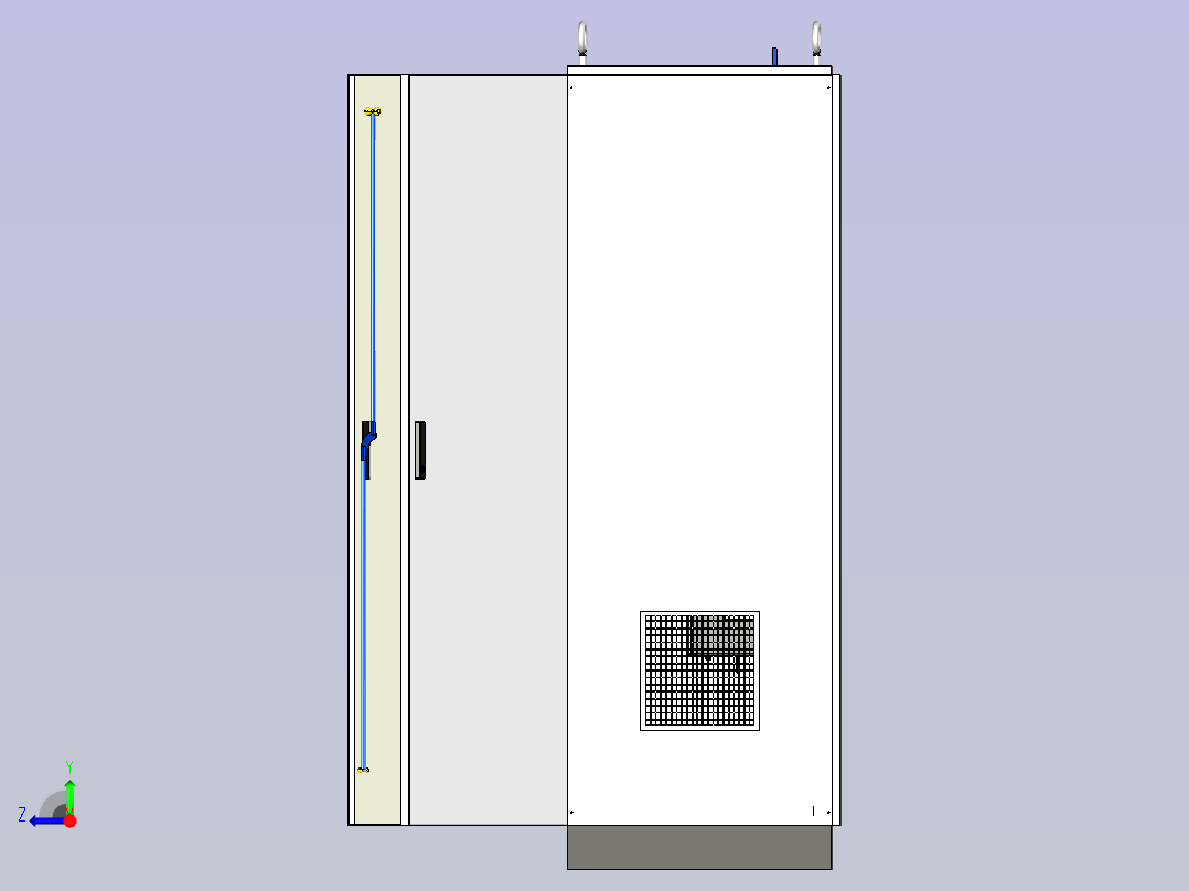 仿威图万能式断路器软启动柜右视图
