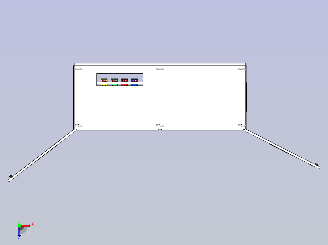 仿威图万能式断路器软启动柜俯视图