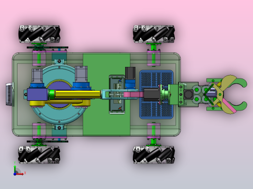 茄子采摘机器人设计（SW+CAD+说明书+Matlab仿真等）前视缩略图