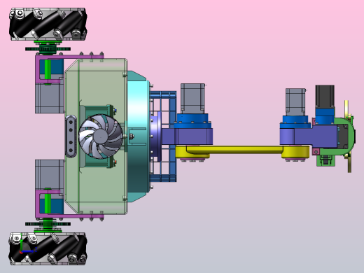茄子采摘机器人设计（SW+CAD+说明书+Matlab仿真等）左视缩略图