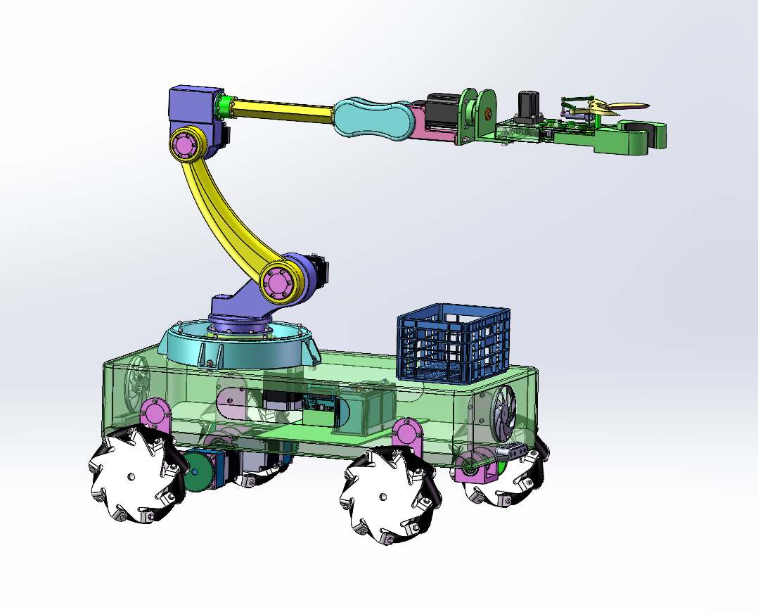 茄子采摘机器人设计（SW+CAD+说明书+Matlab仿真等）