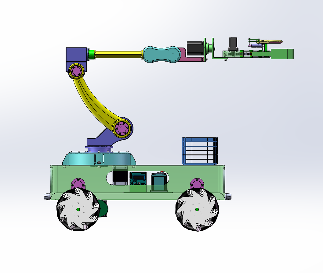 茄子采摘机器人设计（SW+CAD+说明书+Matlab仿真等）