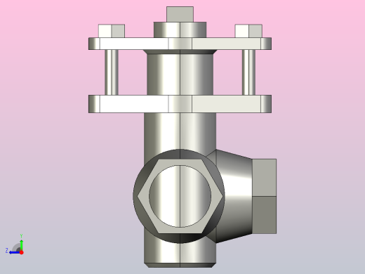 X14W三通内螺不锈钢旋塞阀[32]右视缩略图