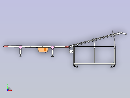 斜坡式快递输送带前视缩略图
