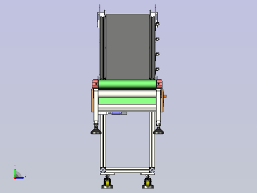 斜坡式快递输送带左视缩略图