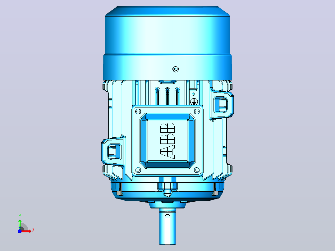 电机- ABB M2BAX90L_B3前视图